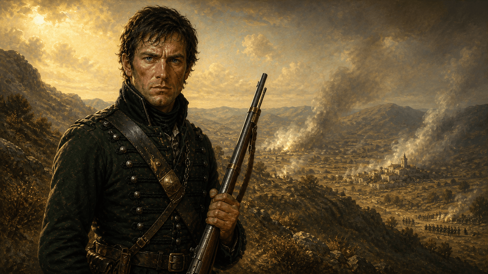 Richard Sharpe in his green rifleman's jacket
